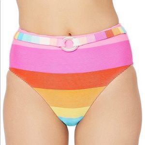 Trina Turk Women's High Waist Hipster Bikini Swimsuit Bottom